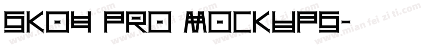 Sko4 PRO MOCKUPS字体转换